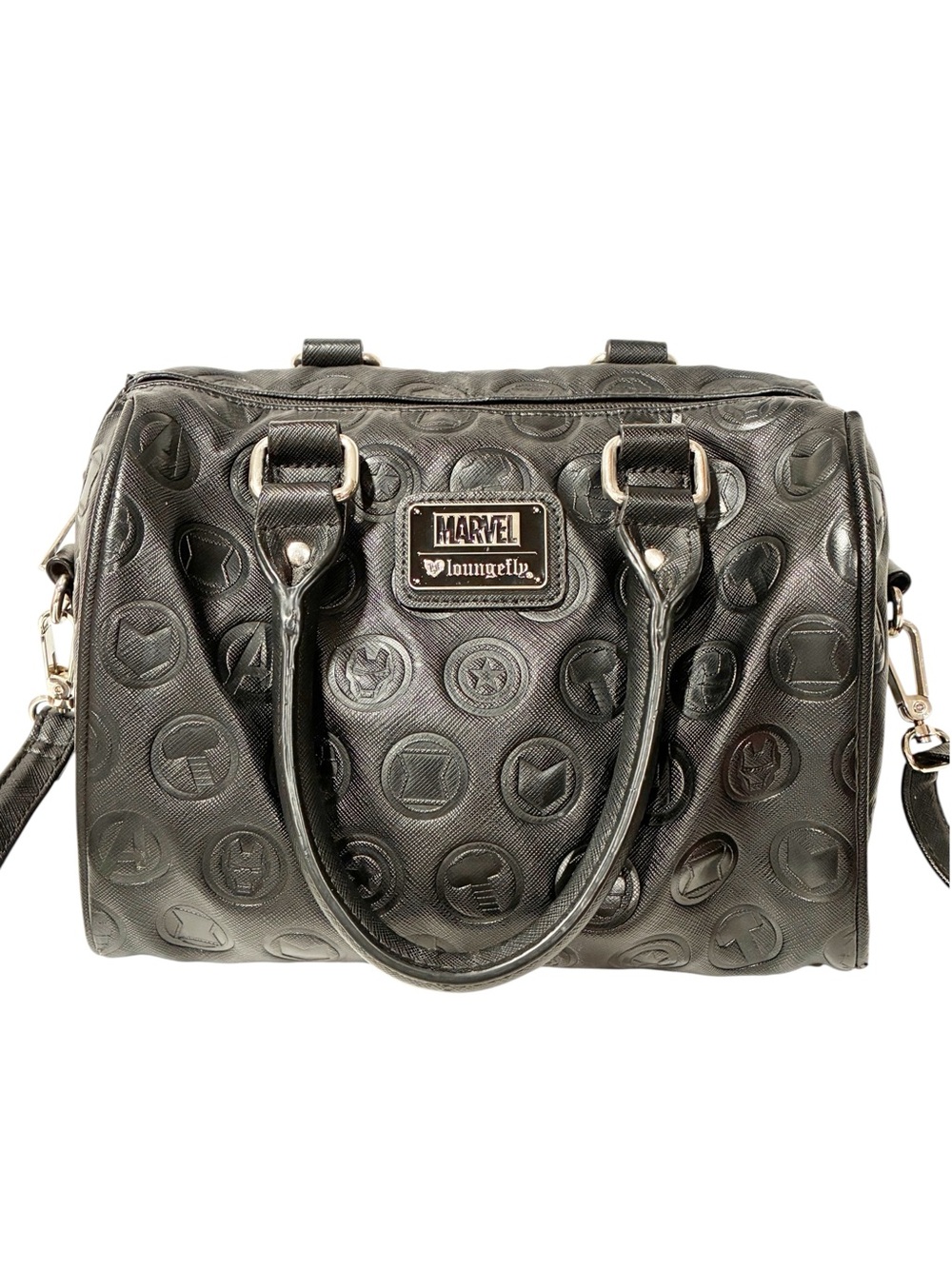Loungefly Avengers Faux Leather Cross Body Handbag Black